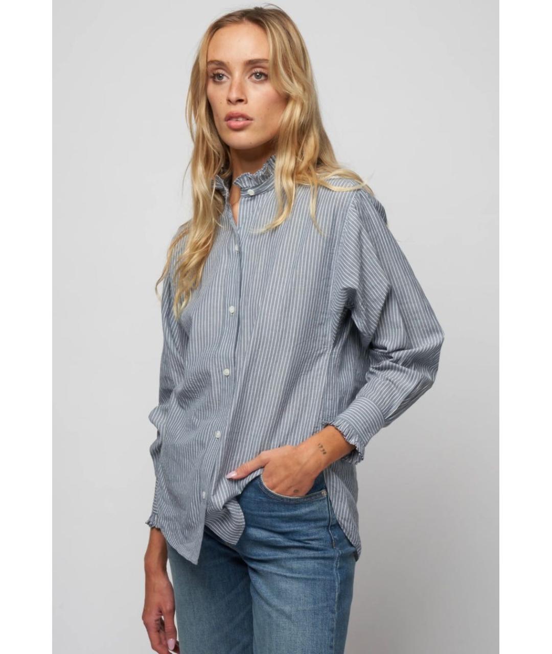 ISABEL MARANT ETOILE Голубая хлопковая рубашка, фото 6