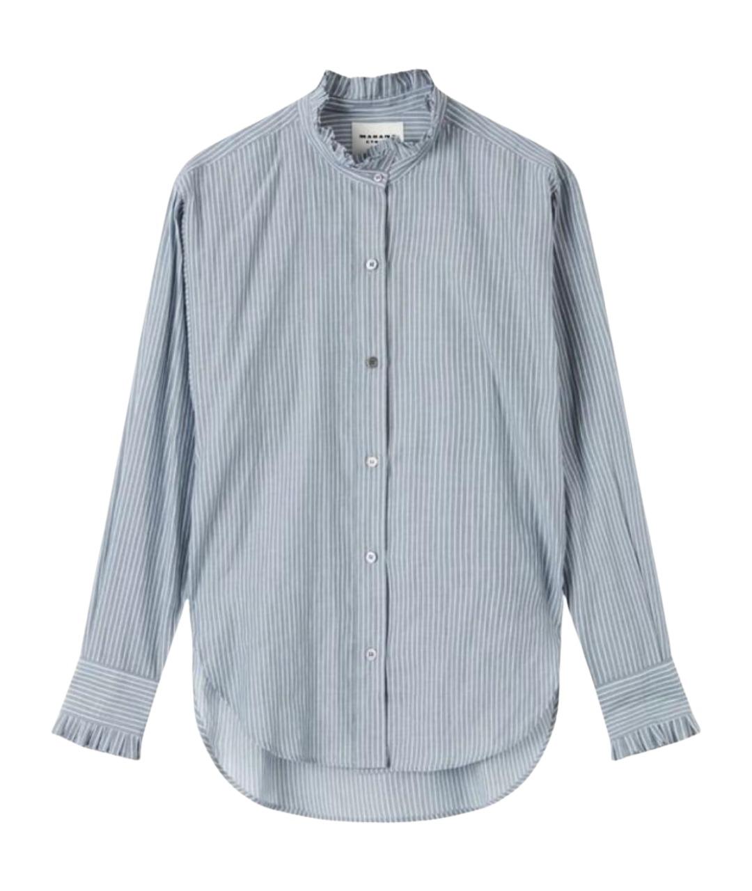 ISABEL MARANT ETOILE Голубая хлопковая рубашка, фото 1