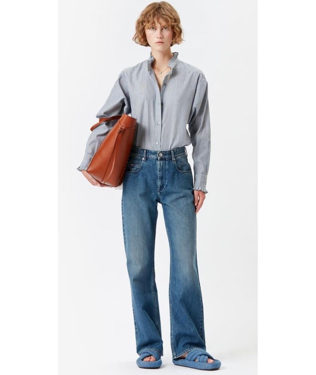 ISABEL MARANT ETOILE Голубая хлопковая рубашка, фото 7