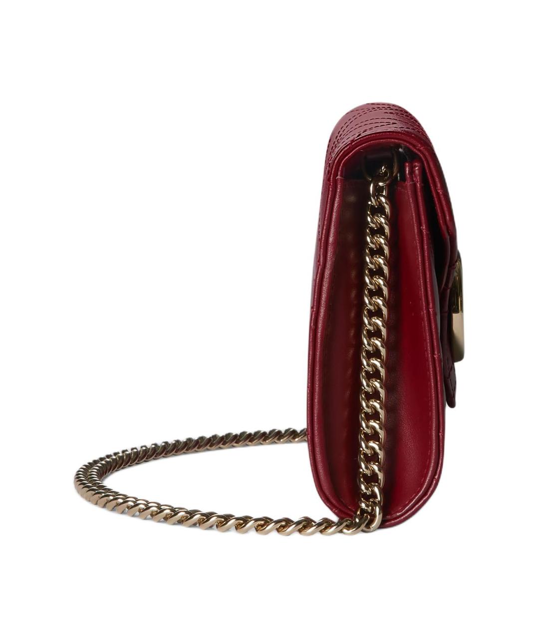 GUCCI Бордовый кожаный кошелек, фото 3