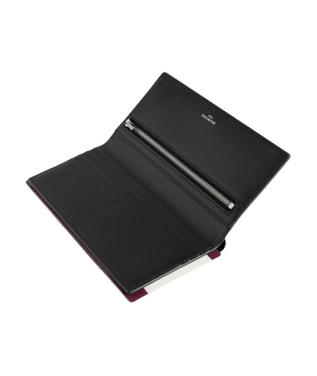 BALENCIAGA Серый кожаный кошелек, фото 3