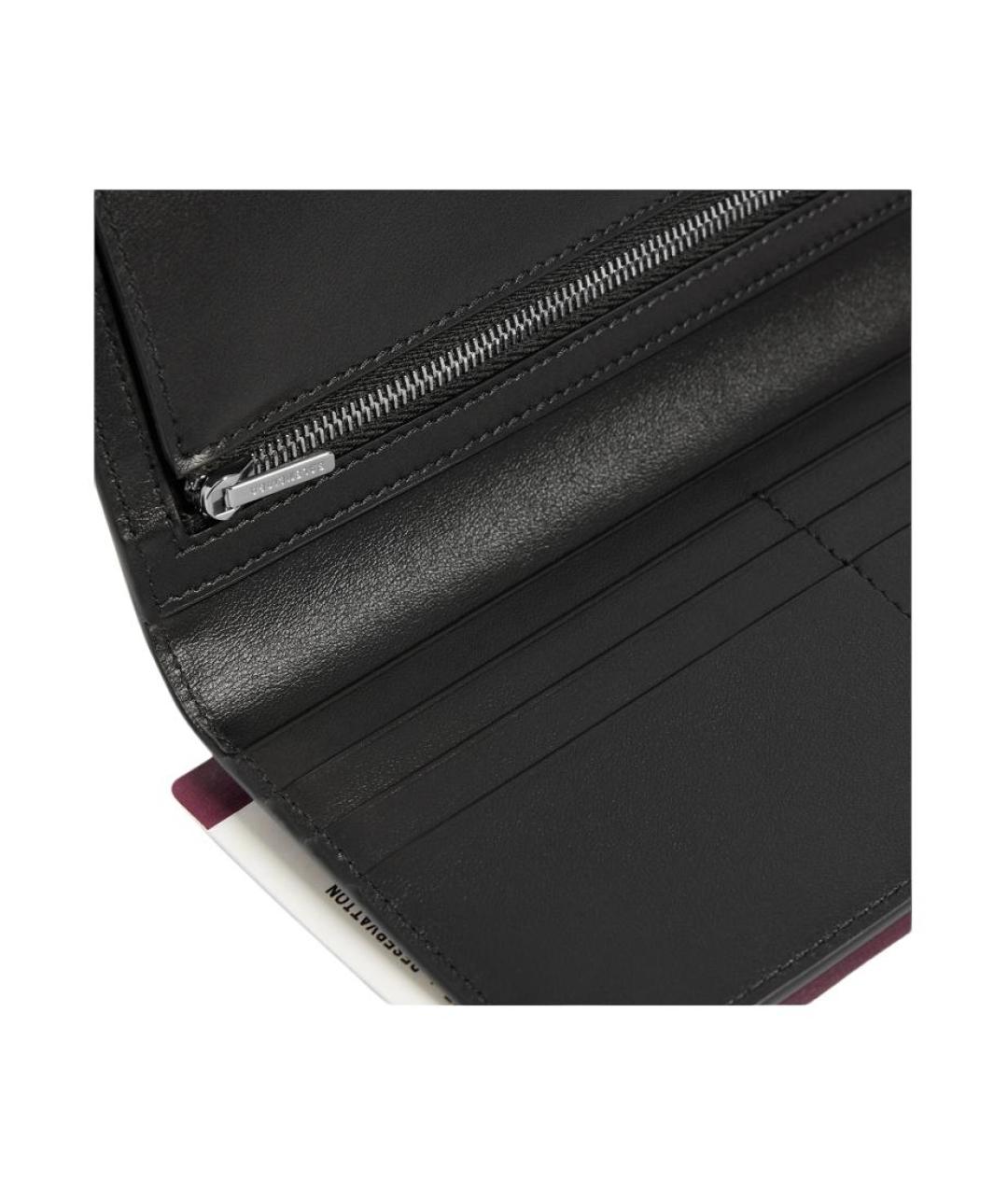 BALENCIAGA Серый кожаный кошелек, фото 4