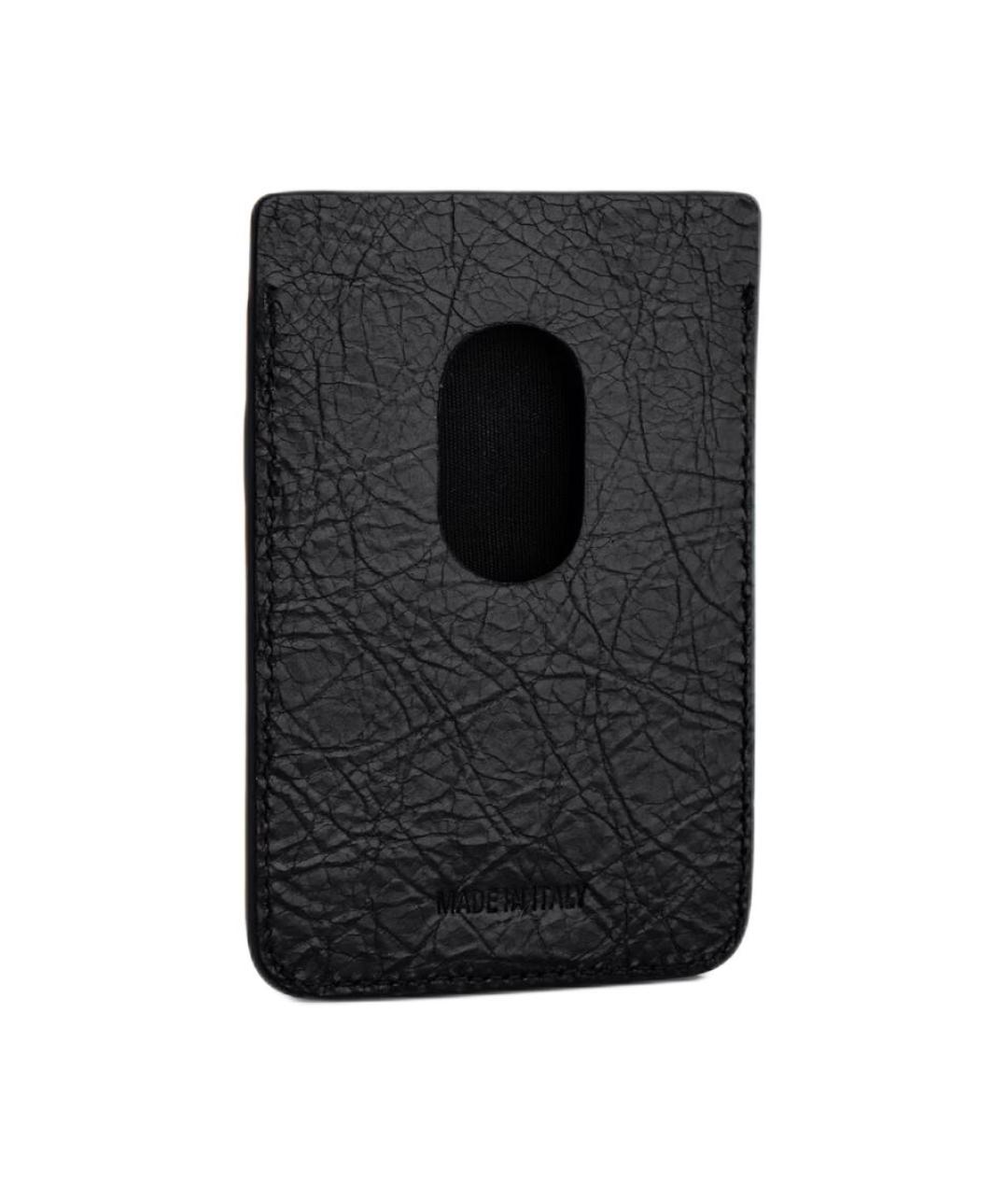 BALENCIAGA Черный кожаный кардхолдер, фото 2