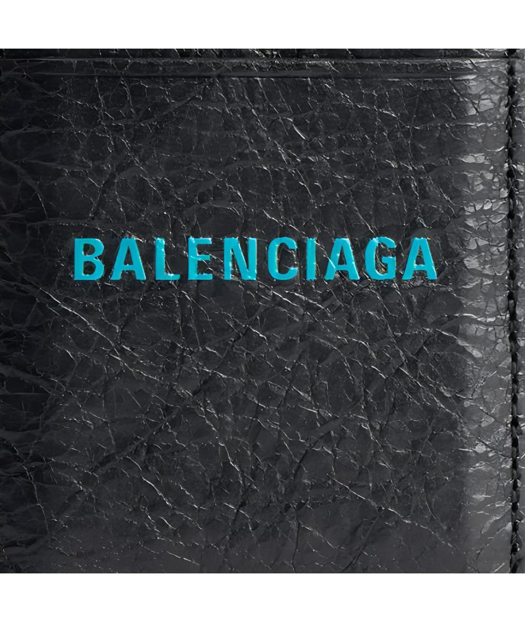BALENCIAGA Черный кожаный кардхолдер, фото 5