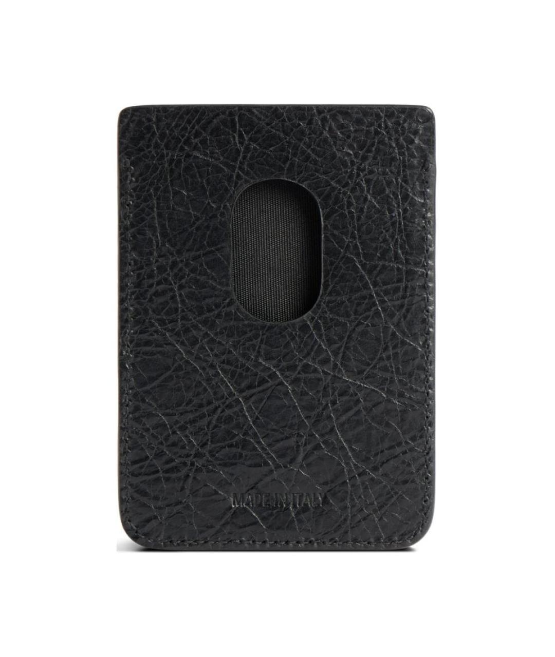 BALENCIAGA Черный кожаный кардхолдер, фото 3