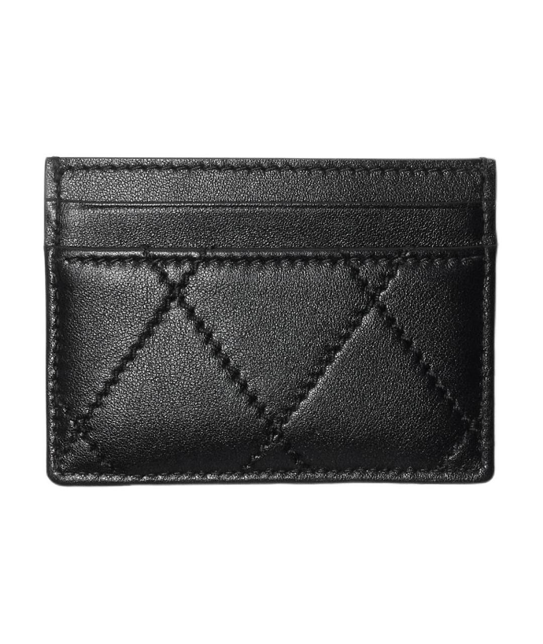 BURBERRY Черный кожаный кардхолдер, фото 2