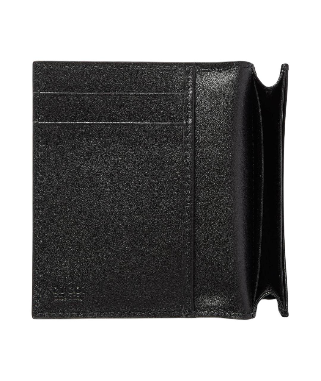 GUCCI Черный кожаный кардхолдер, фото 4