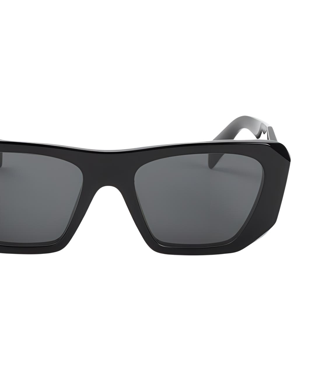 PRADA Черные пластиковые солнцезащитные очки, фото 3