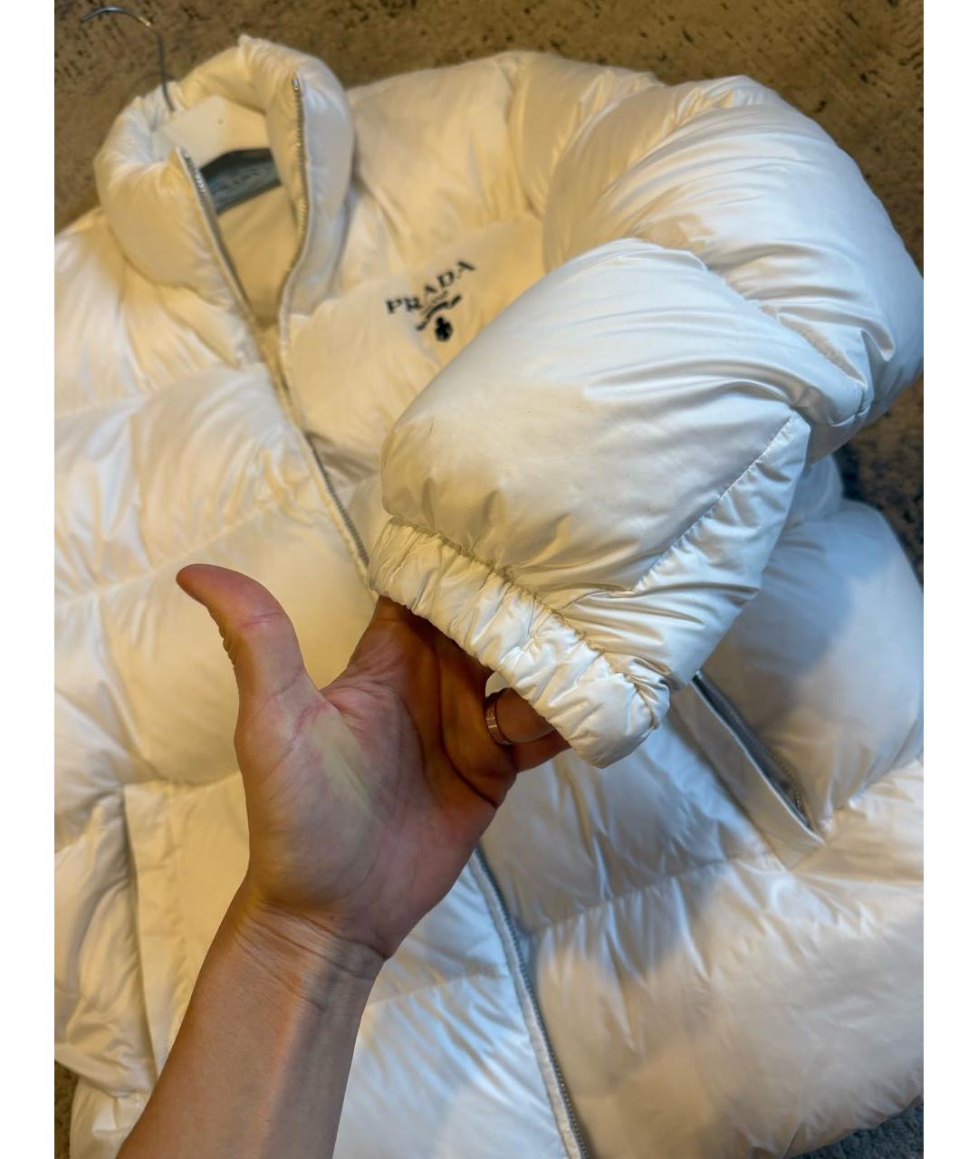PRADA Белый пуховик, фото 4