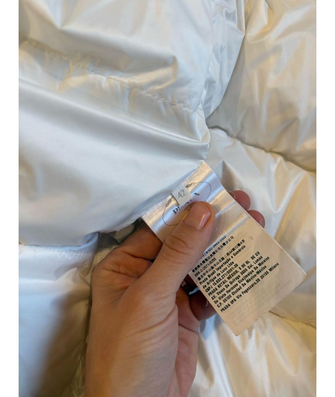 PRADA Белый пуховик, фото 3