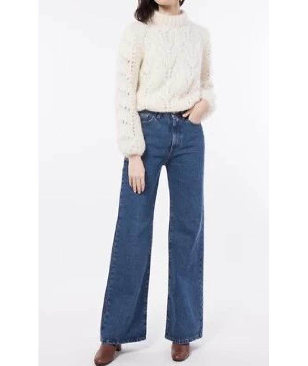 GANNI Белый шерстяной джемпер / свитер, фото 4