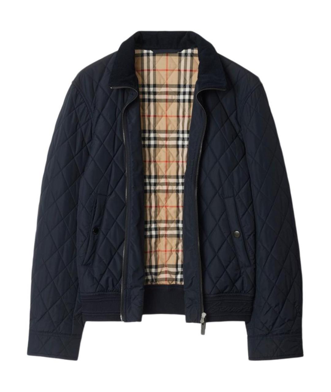 BURBERRY Темно-синий пуховик, фото 2