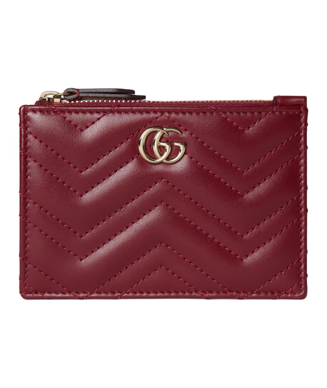 GUCCI Бордовая ключница, фото 1