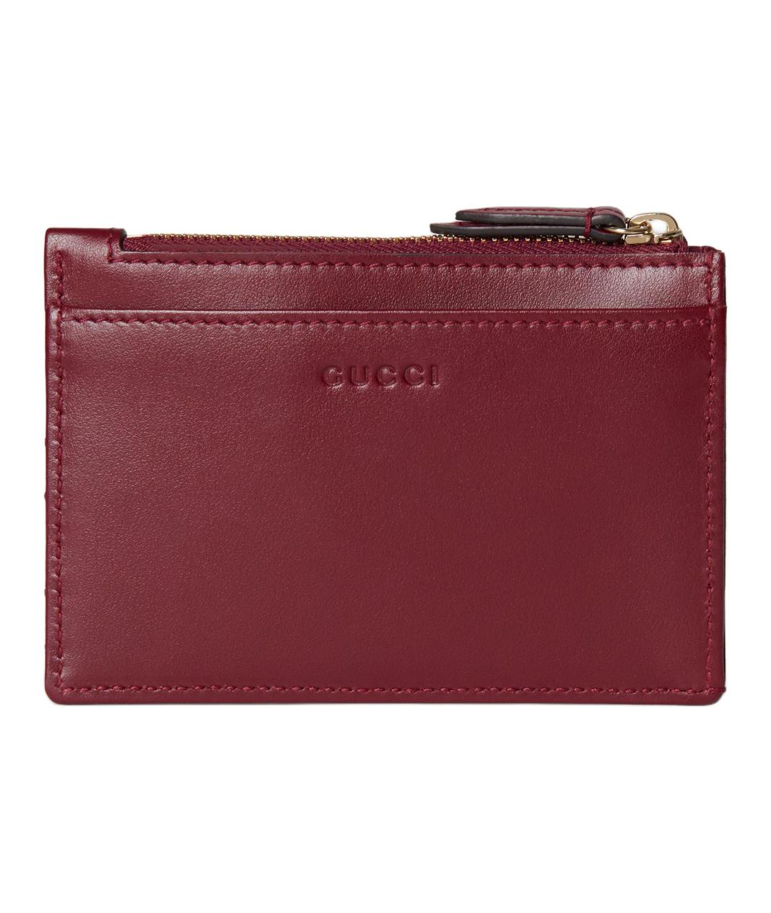 GUCCI Бордовая ключница, фото 4