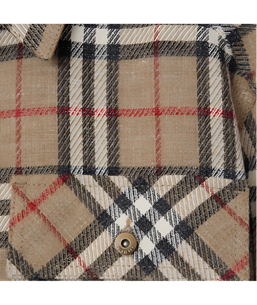 BURBERRY Бежевая хлопковая кэжуал рубашка, фото 5