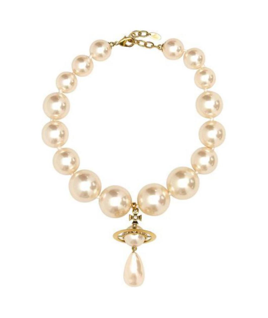 VIVIENNE WESTWOOD Желтая латунная цепочка, фото 1