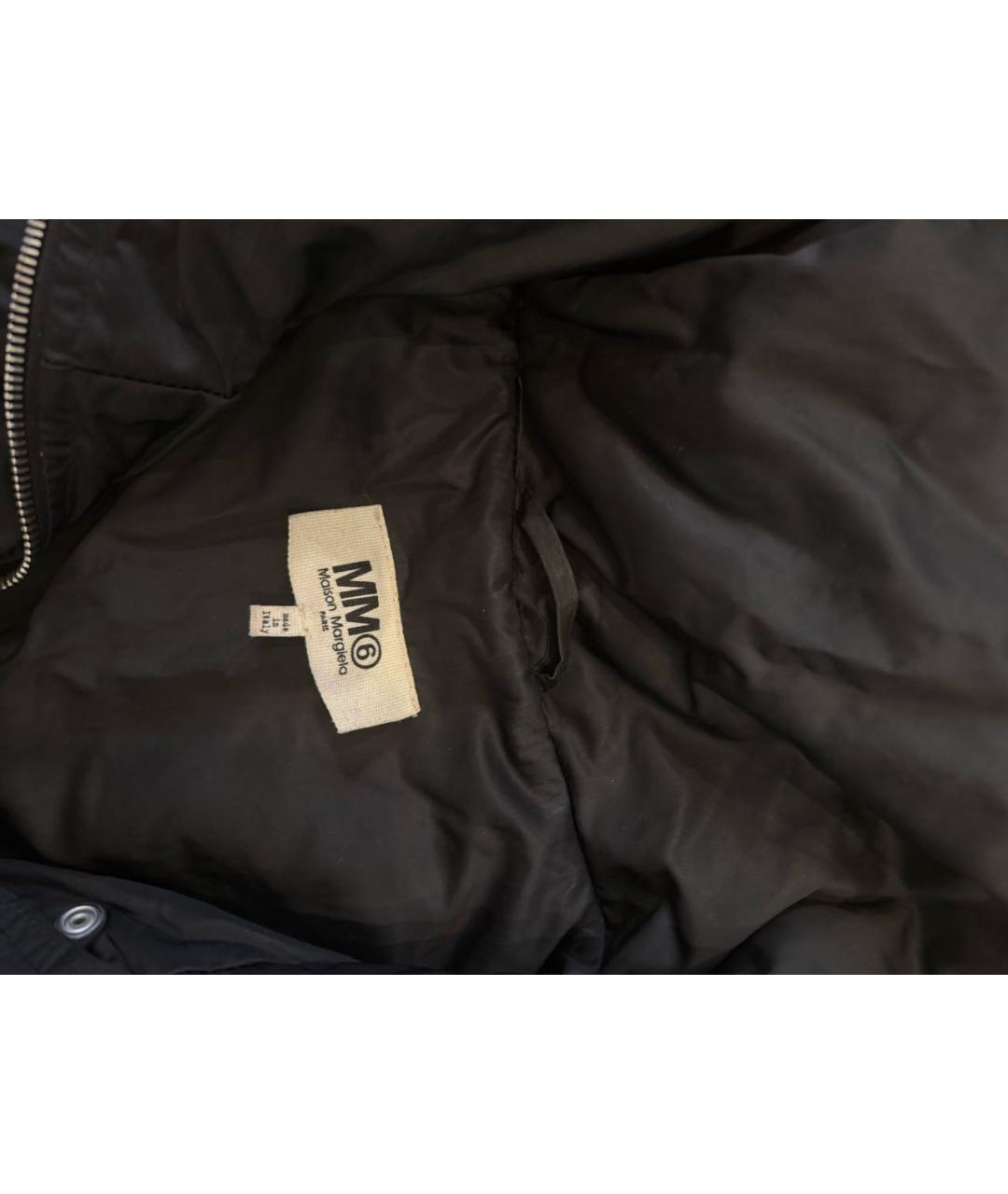 MM6 MAISON MARGIELA Черный полиэстеровый пуховик, фото 3