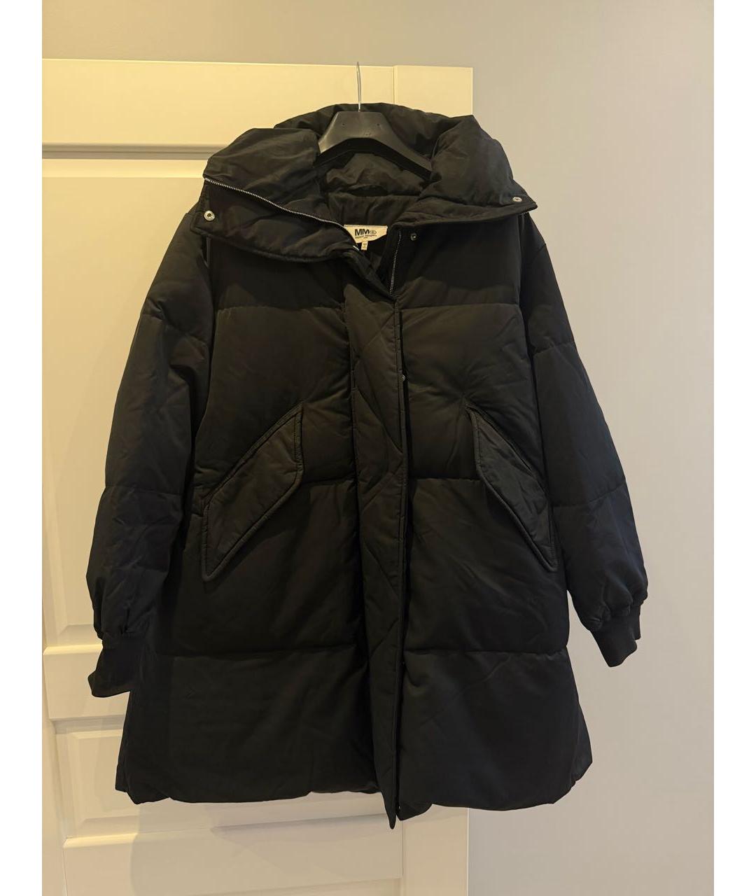 MM6 MAISON MARGIELA Черный полиэстеровый пуховик, фото 4