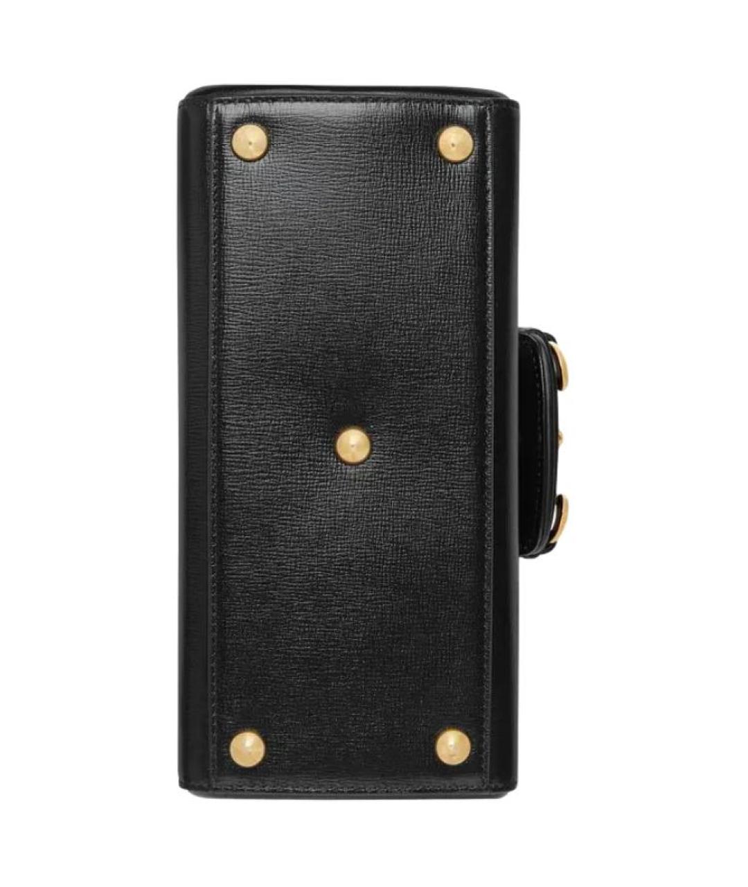 GUCCI Черная кожаная сумка через плечо, фото 8