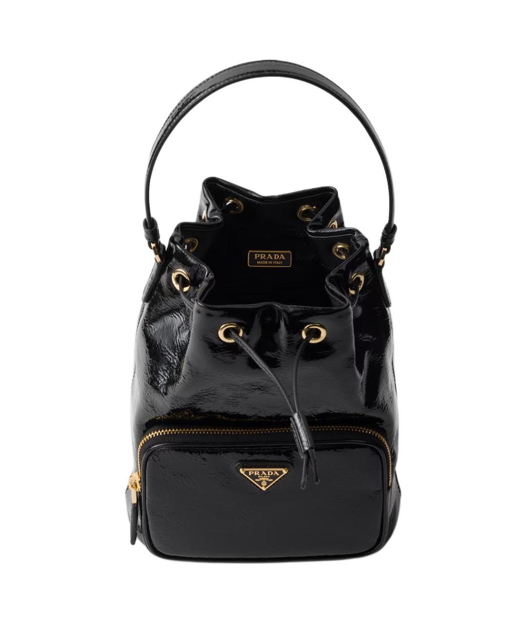 PRADA Черная кожаная сумка через плечо, фото 2
