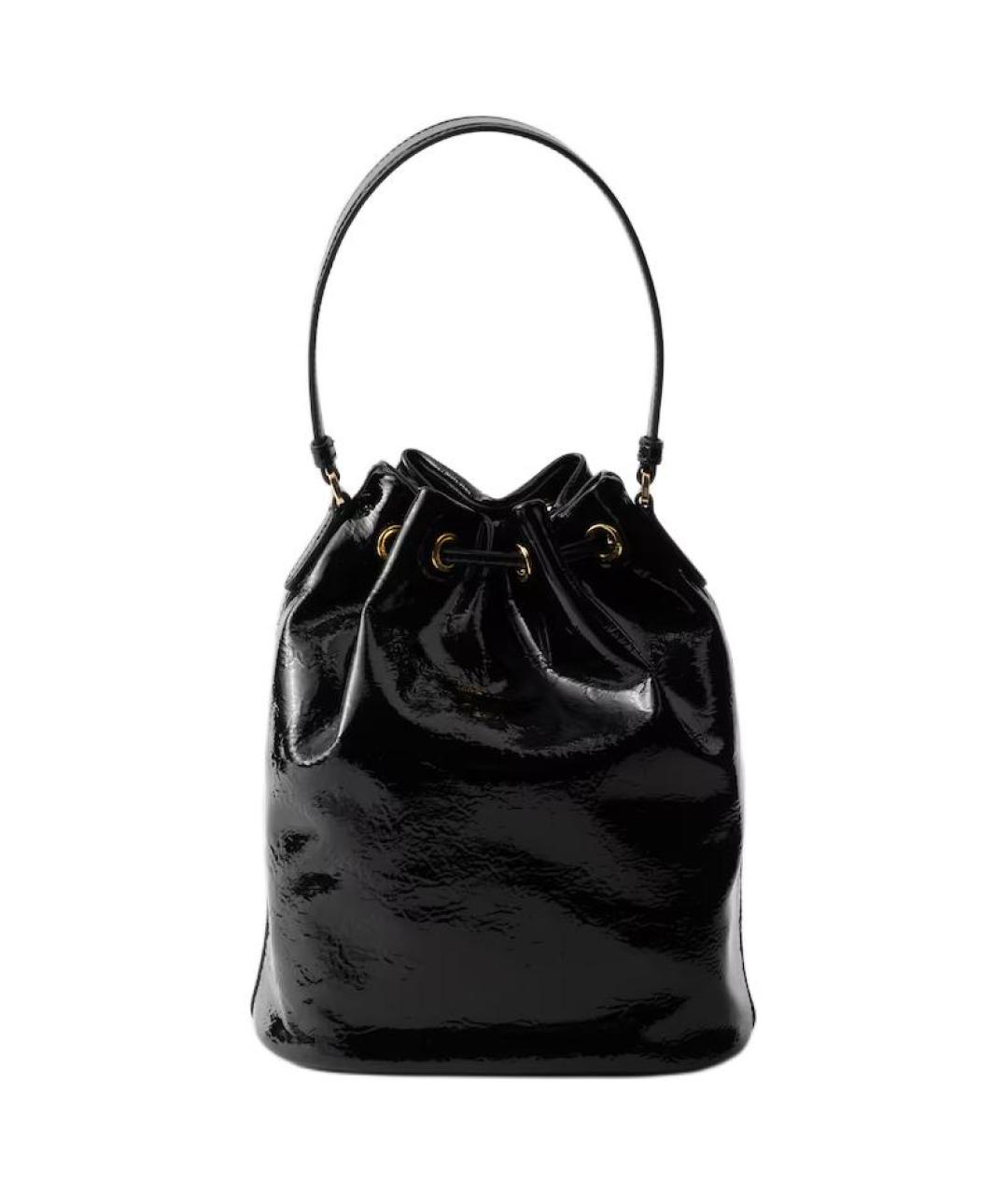 PRADA Черная кожаная сумка через плечо, фото 4