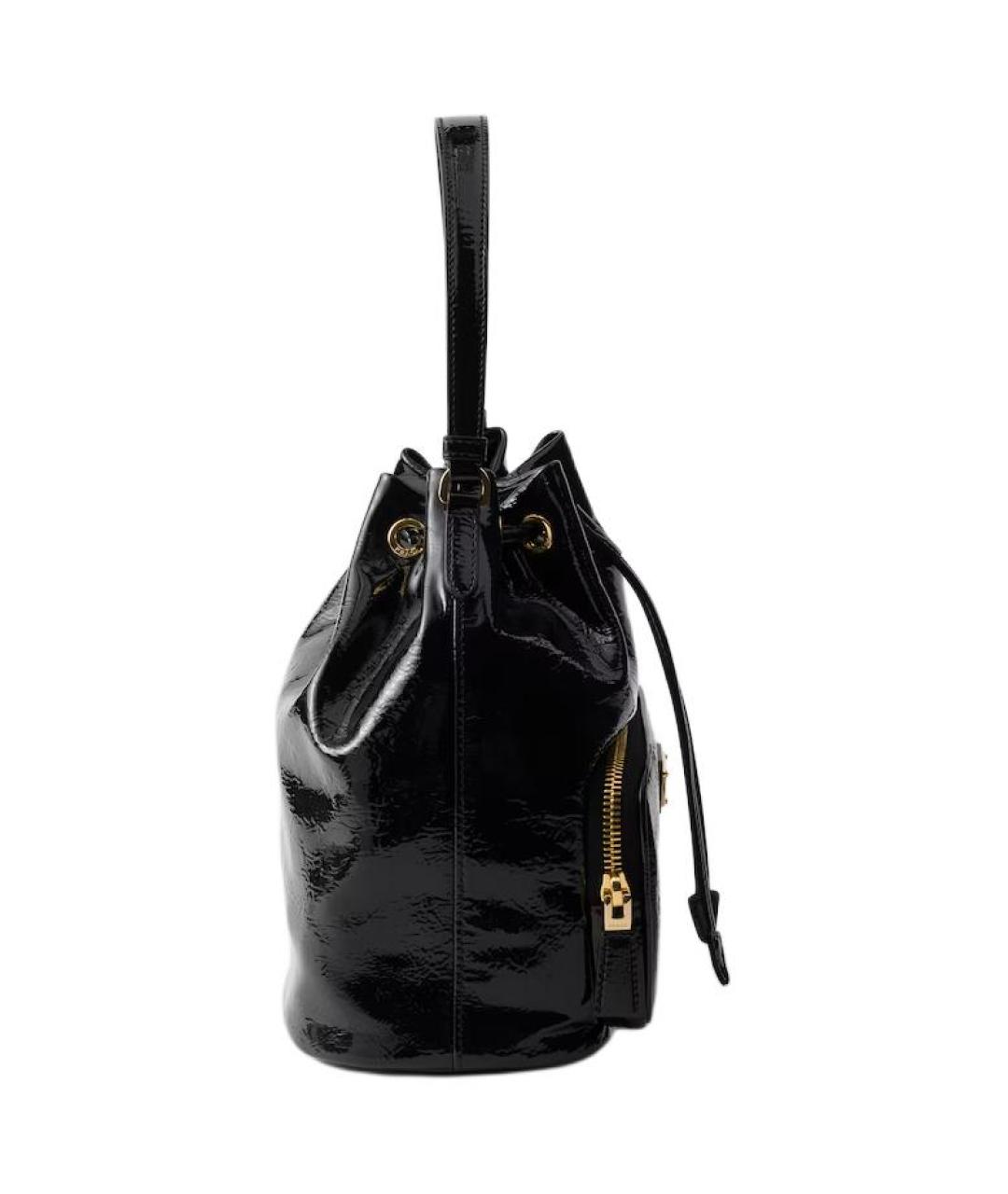 PRADA Черная кожаная сумка через плечо, фото 5