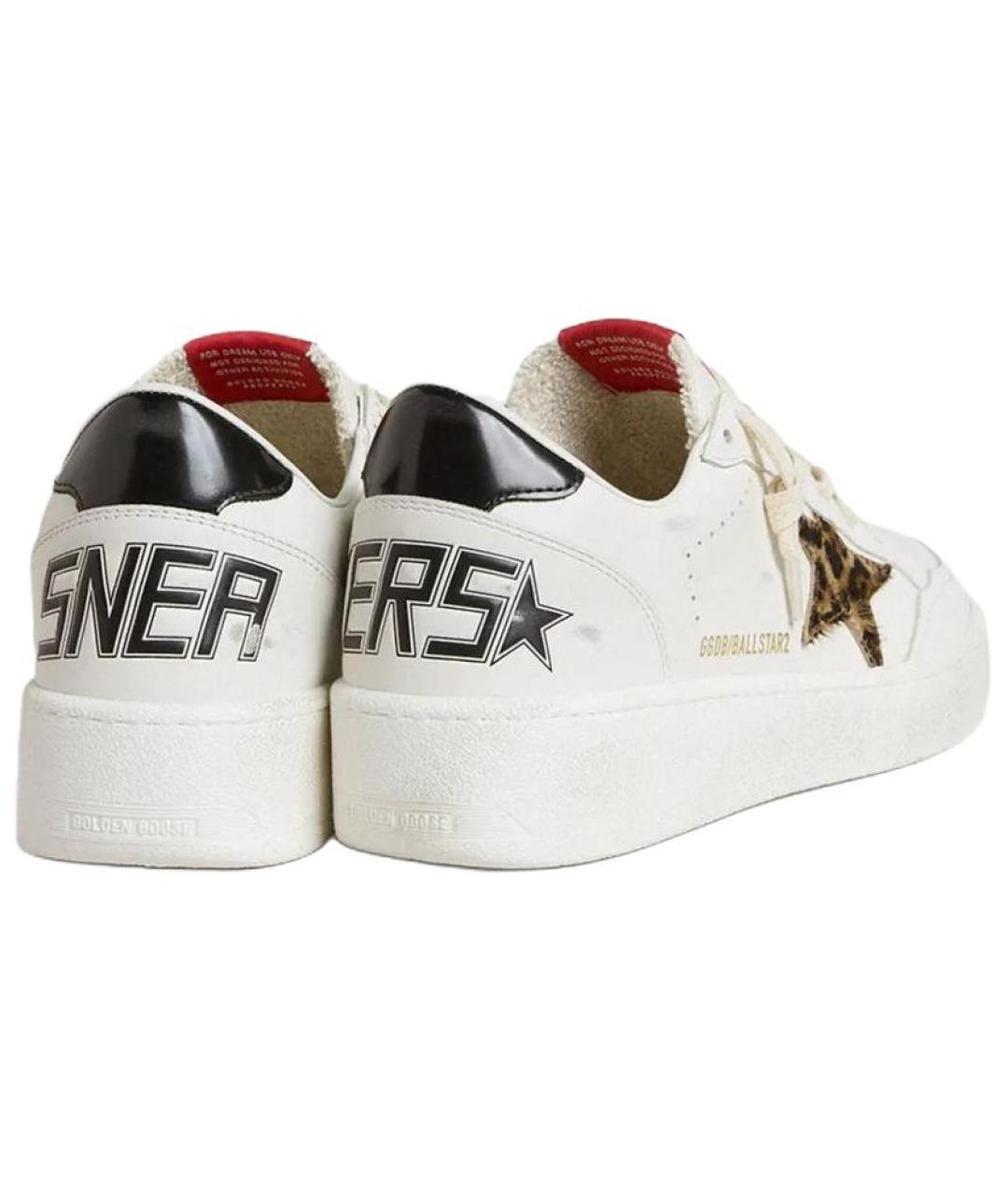 GOLDEN GOOSE Белые кожаные кеды, фото 4