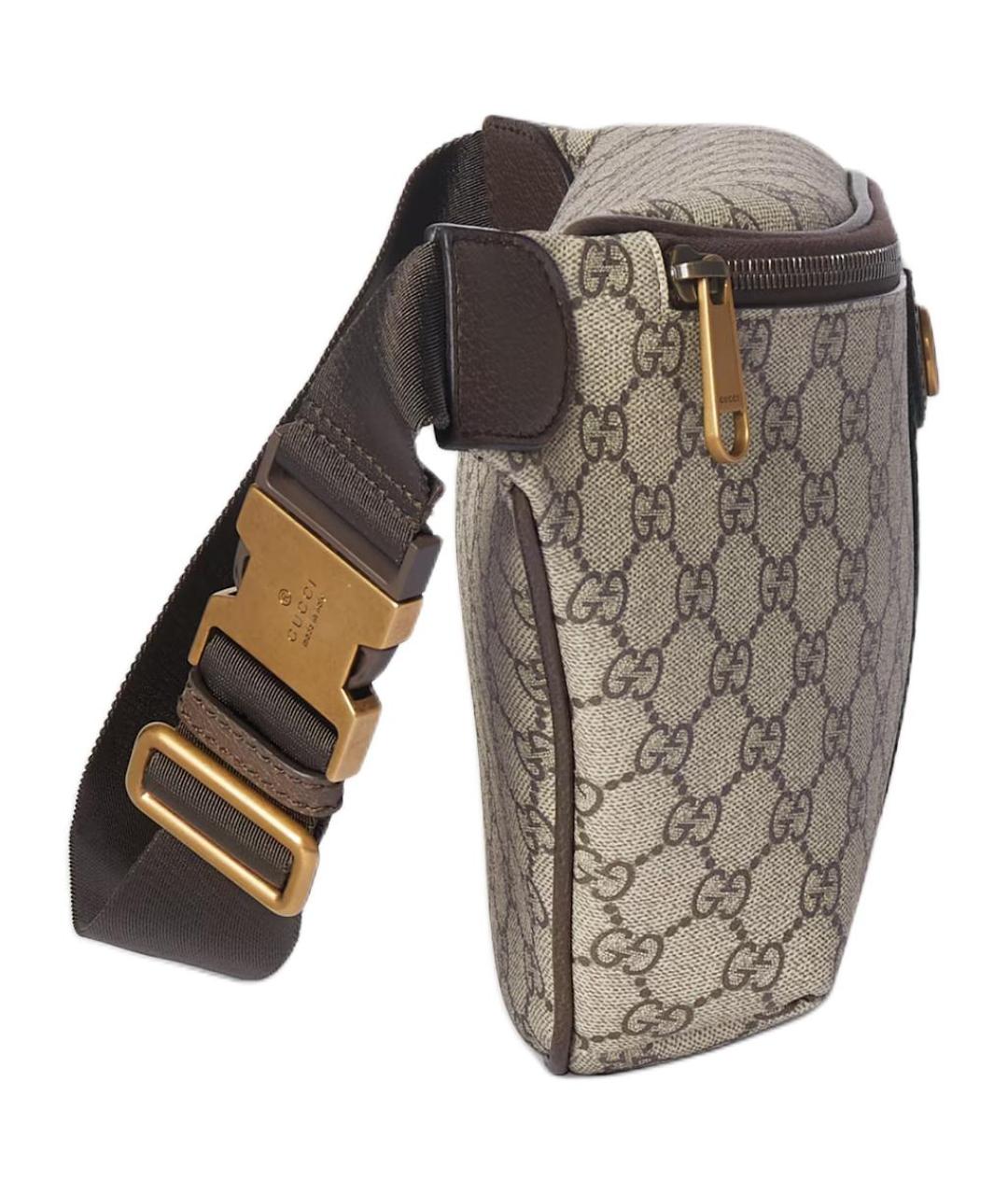 GUCCI Коричневая поясная сумка, фото 3