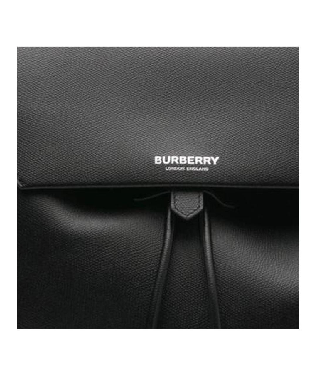 BURBERRY Черный кожаный рюкзак, фото 7
