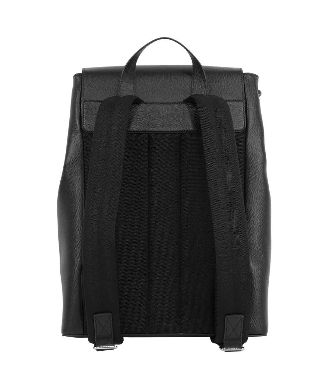 BURBERRY Черный кожаный рюкзак, фото 4