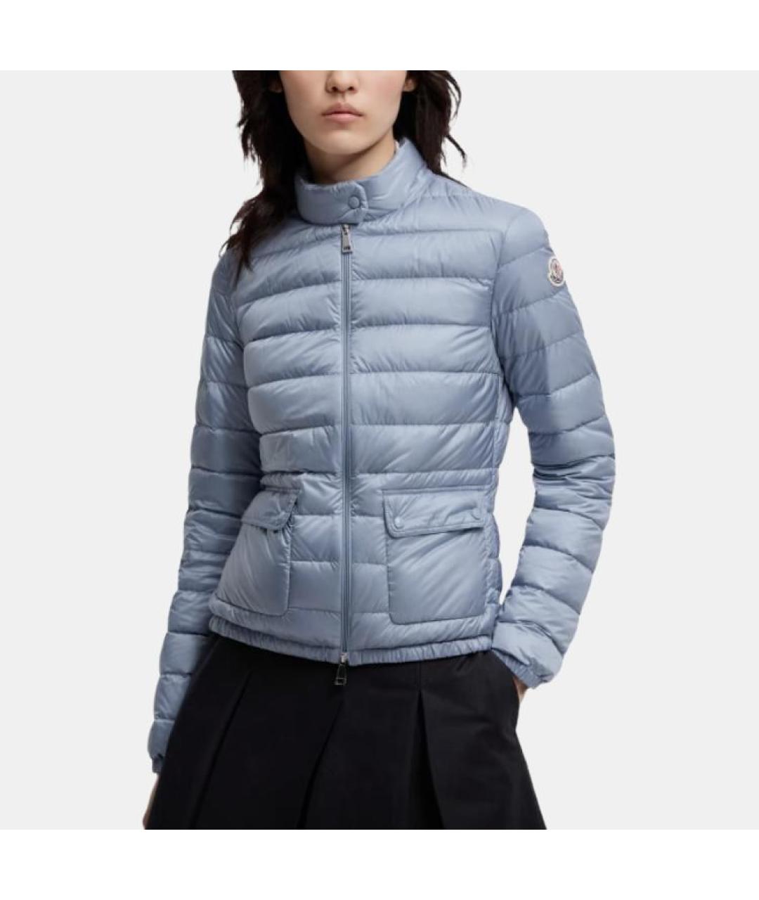 MONCLER Голубой пуховик, фото 2