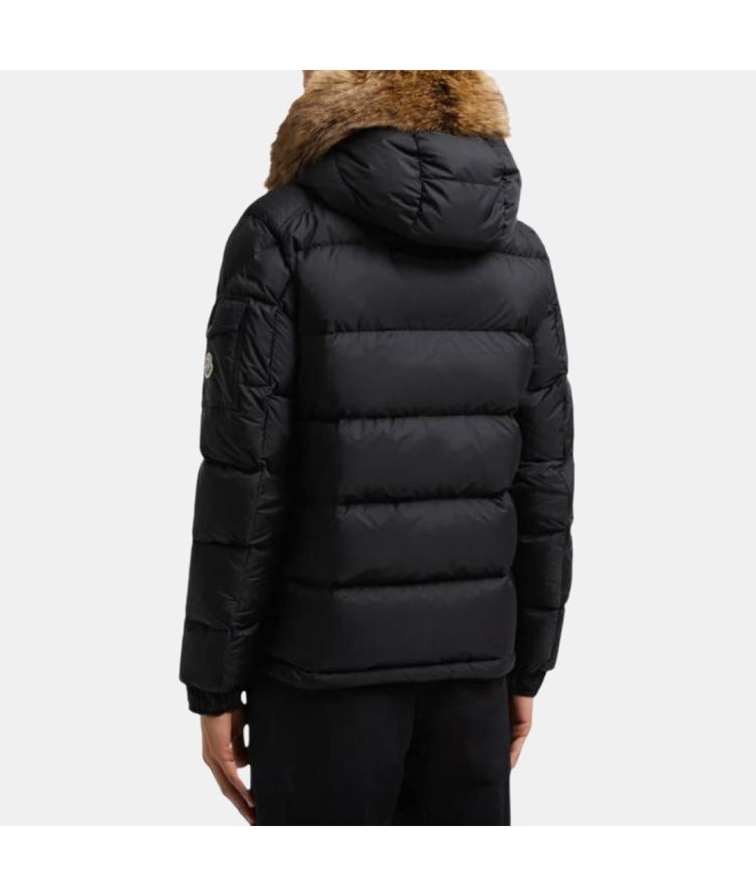 MONCLER Черный пуховик, фото 5