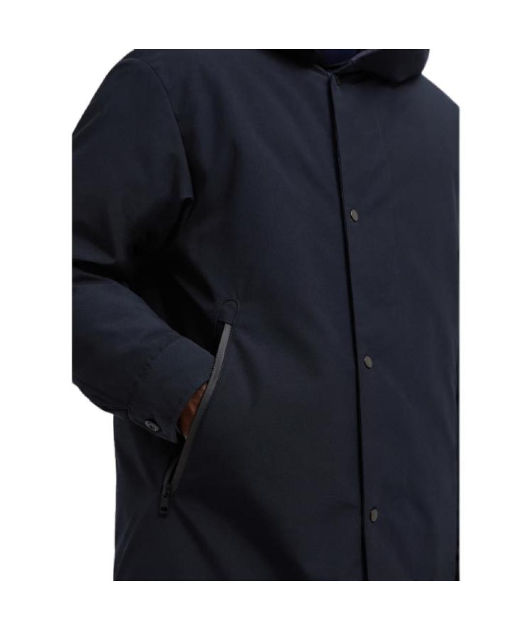 MONCLER Темно-синий пуховик, фото 7