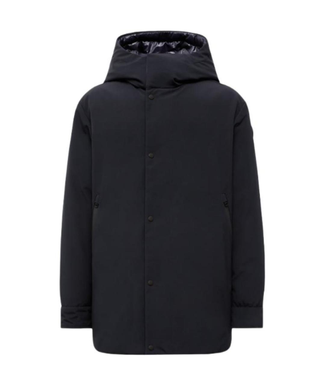 MONCLER Темно-синий пуховик, фото 1