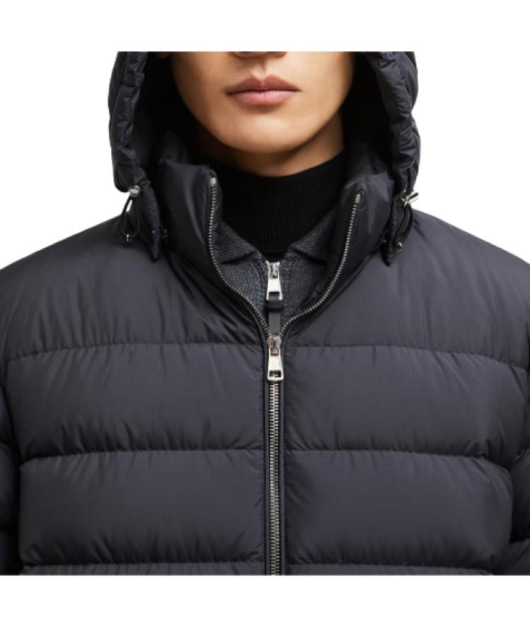 MONCLER Черная полиамидовая куртка, фото 2