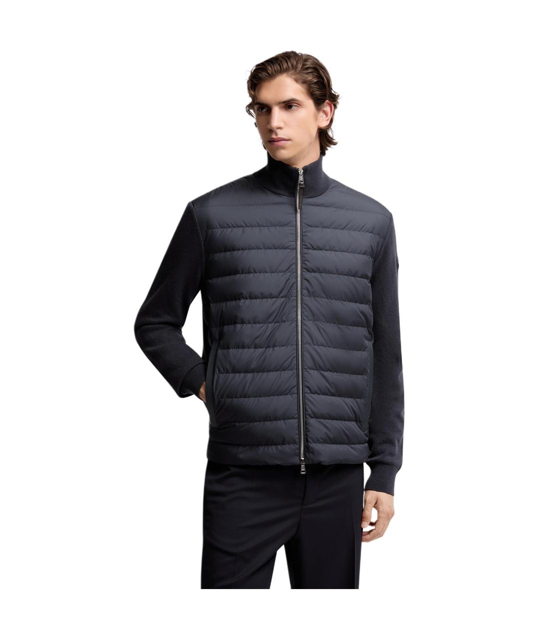 MONCLER Синий пуховик, фото 4