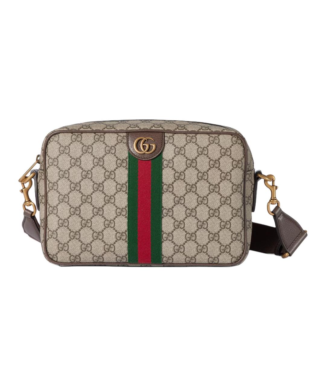 GUCCI Коричневая сумка на плечо, фото 1