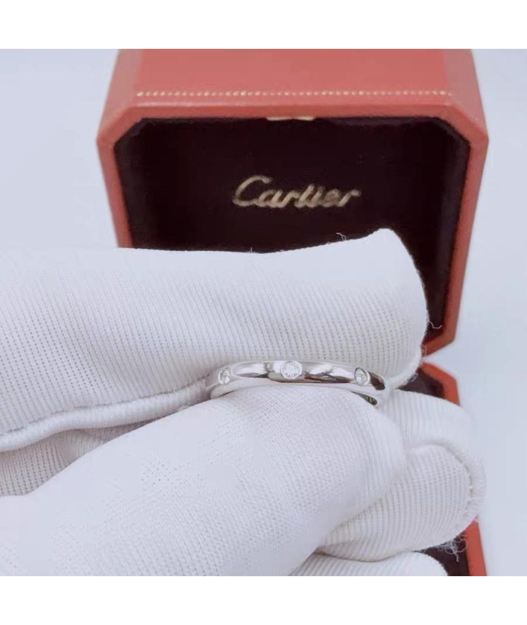 CARTIER Белое платиновое кольцо, фото 2