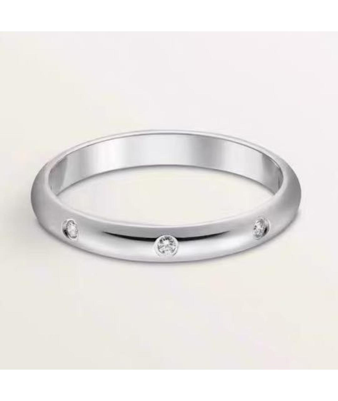 CARTIER Белое платиновое кольцо, фото 7