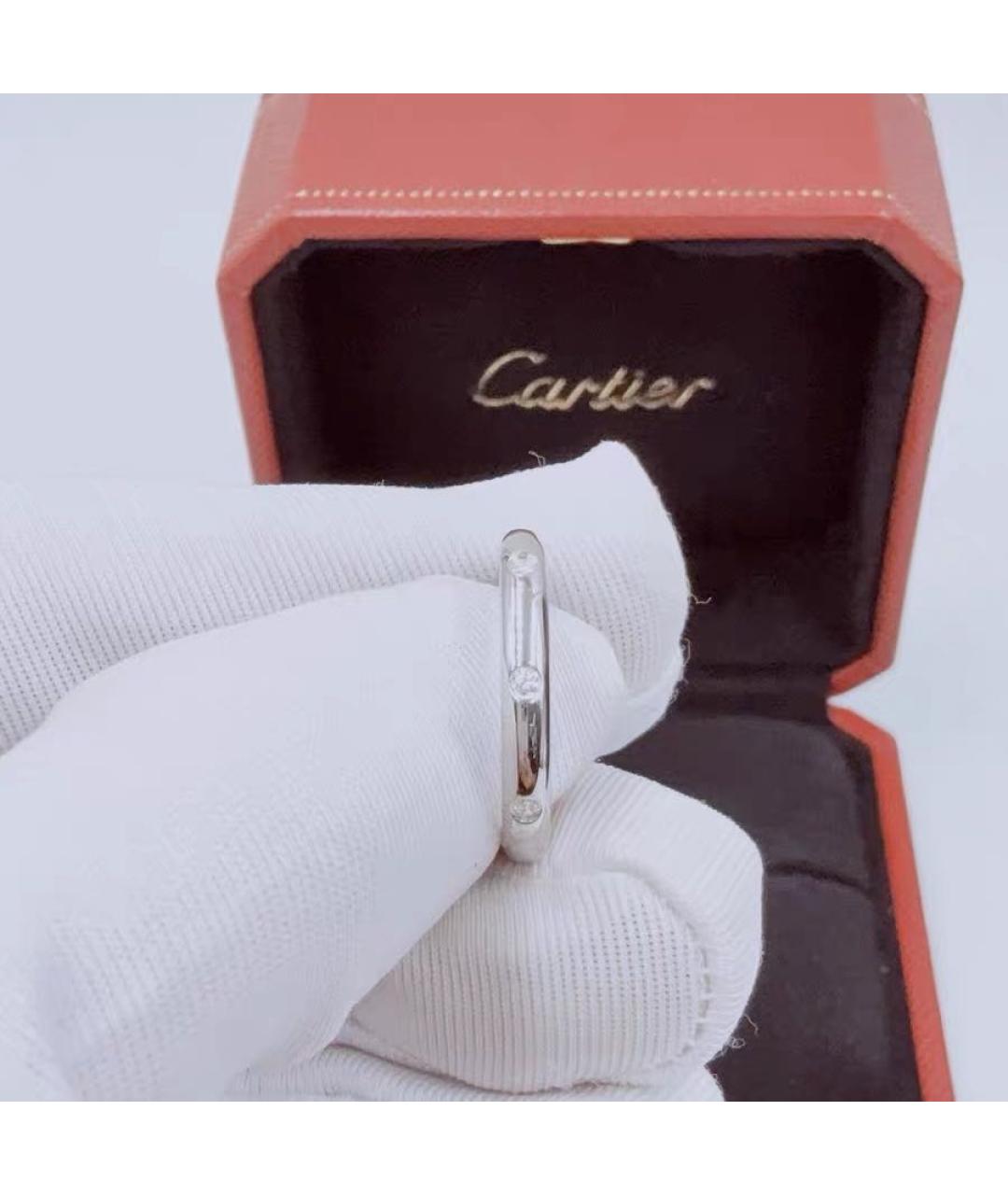 CARTIER Белое платиновое кольцо, фото 3
