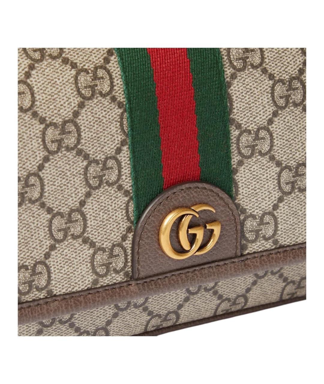GUCCI Коричневая сумка на плечо, фото 6