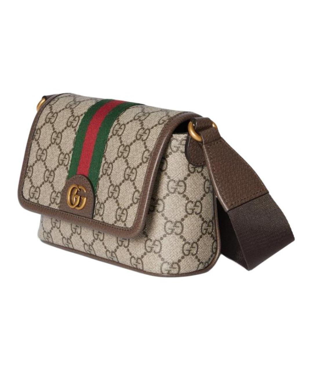 GUCCI Коричневая сумка на плечо, фото 2