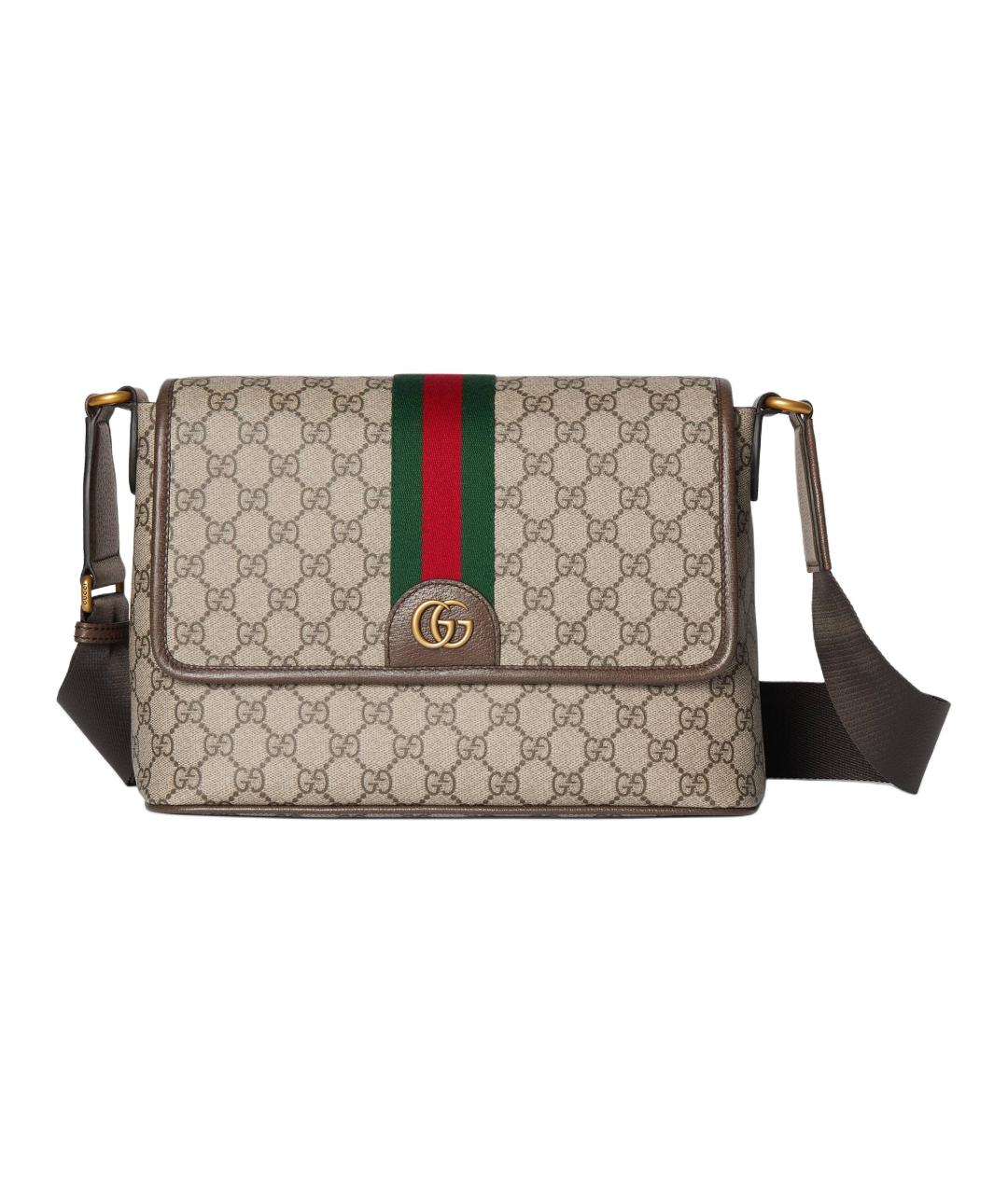 GUCCI Коричневая сумка на плечо, фото 1
