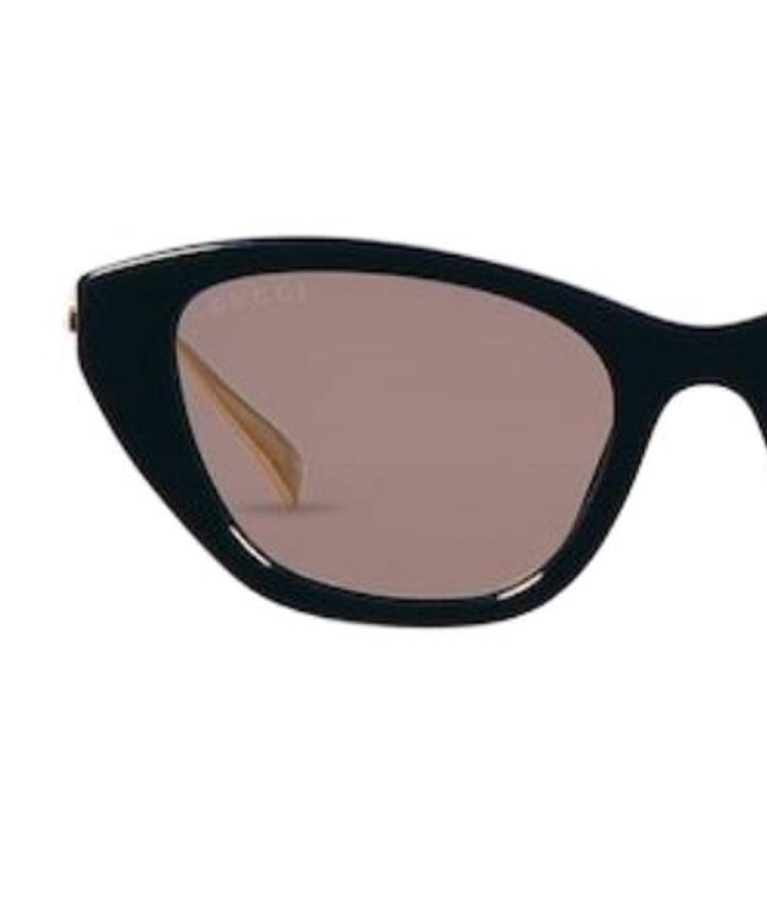 GUCCI Черные пластиковые солнцезащитные очки, фото 2