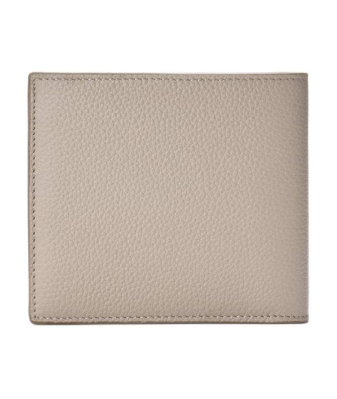 LOEWE Бежевый кожаный кошелек, фото 2