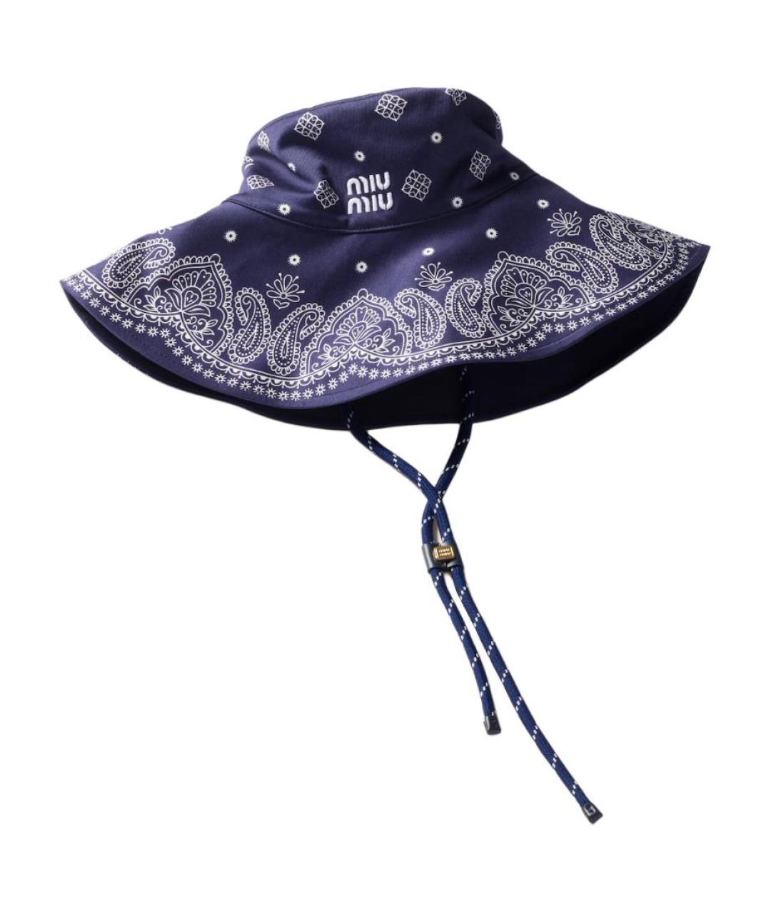 MIU MIU Синяя панама, фото 2