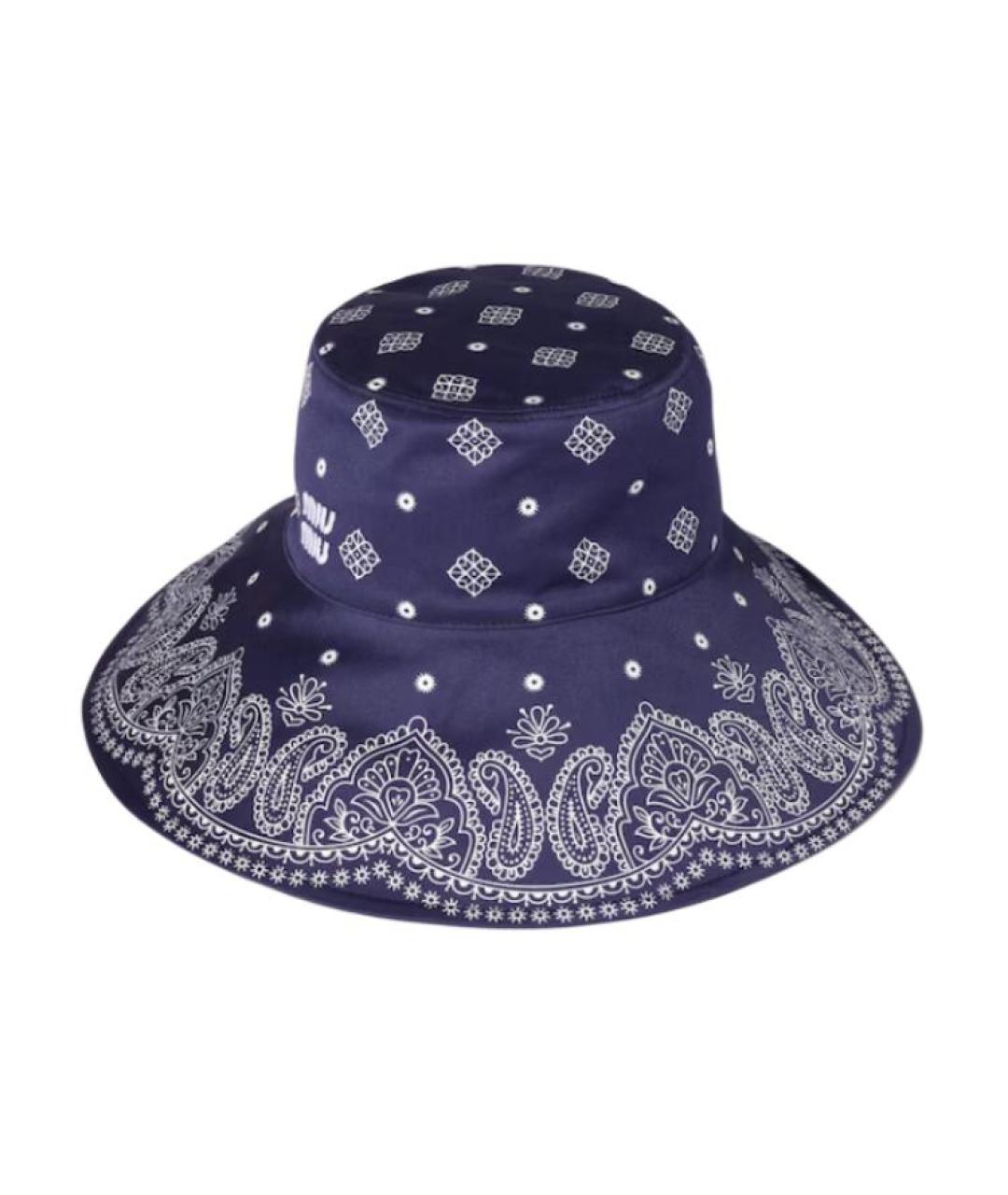 MIU MIU Синяя панама, фото 1