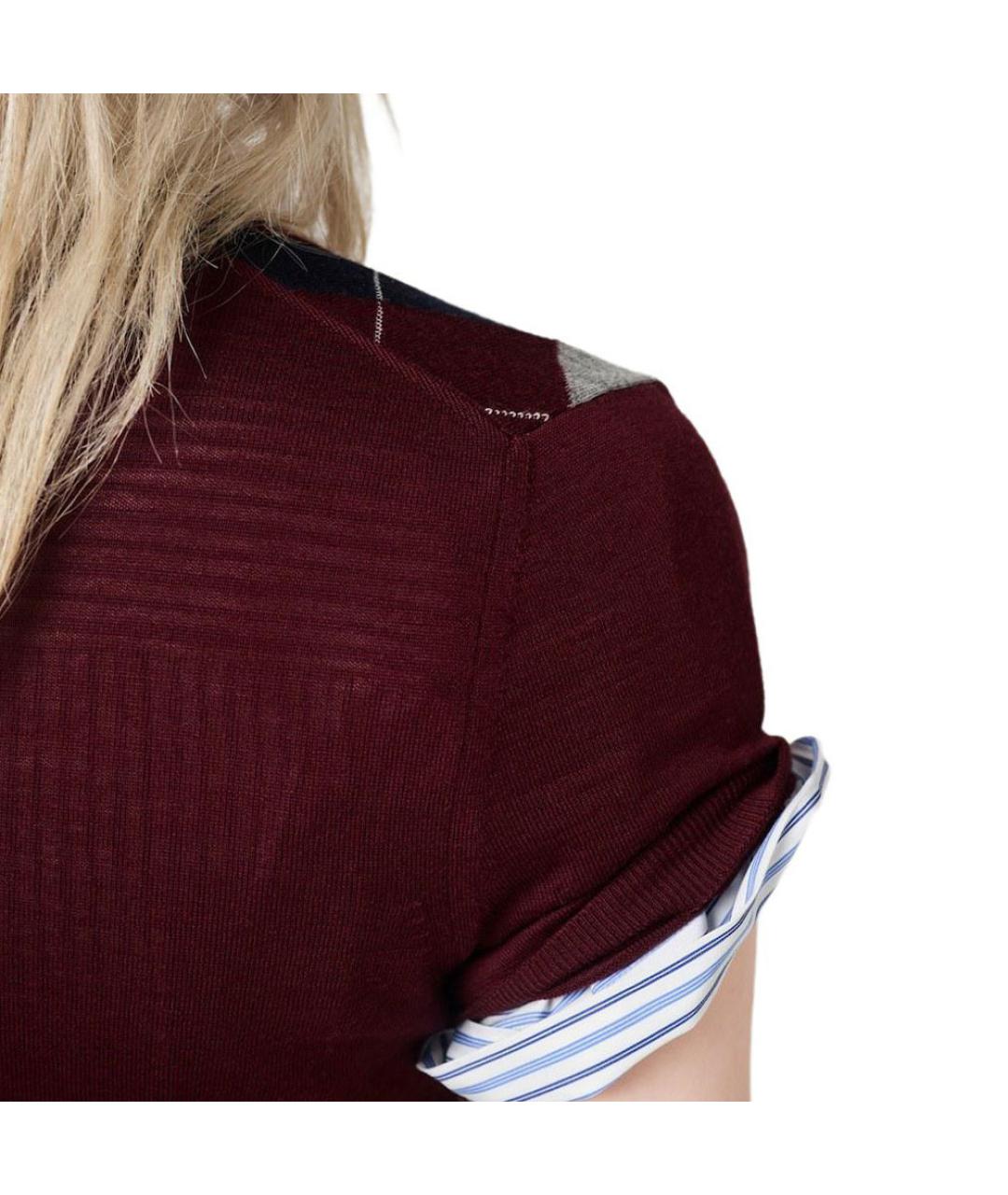 MIU MIU Бордовая рубашка, фото 5