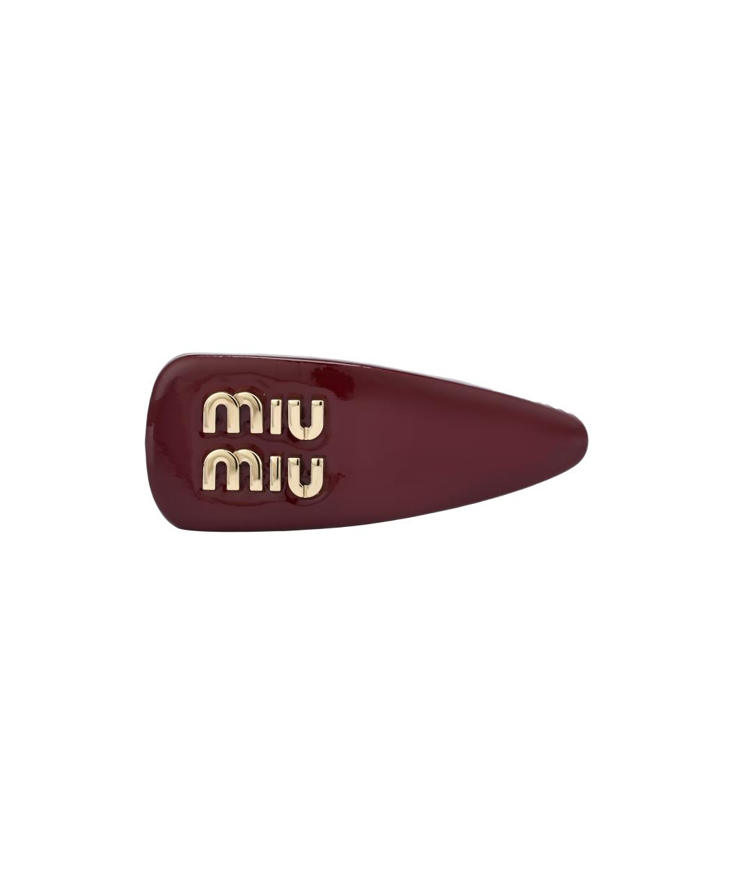 MIU MIU Красная заколка, фото 3