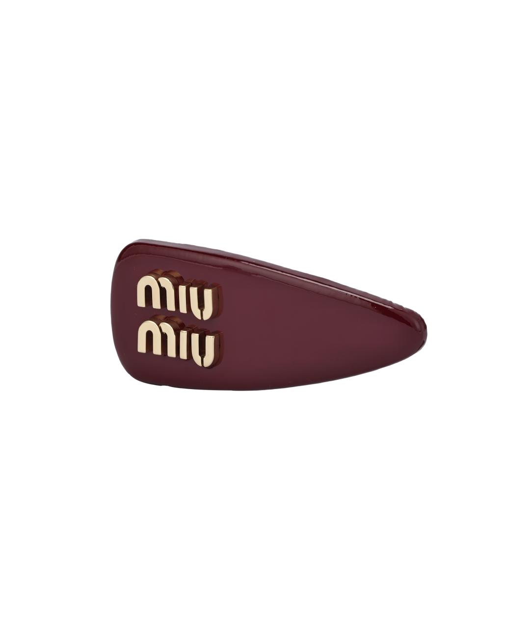 MIU MIU Красная заколка, фото 2